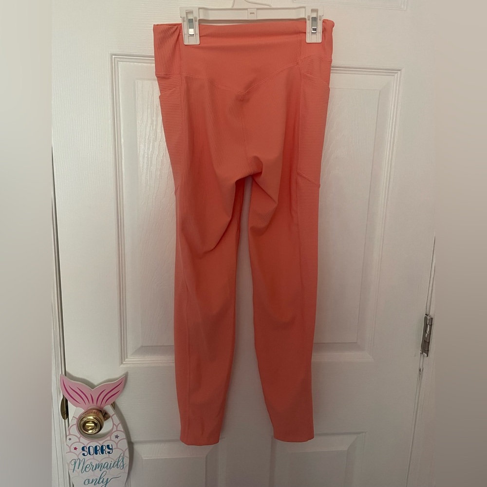 Coral High-Waist Leggings Old Navy
